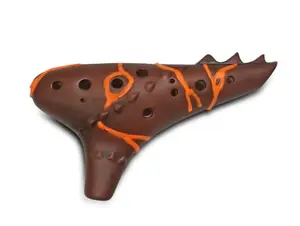 STL Ocarina's Dungeons & Dragons: The Sorcerer - Ocarina of Ravenous Fire - Ceramic Alto Ocarina in F Major