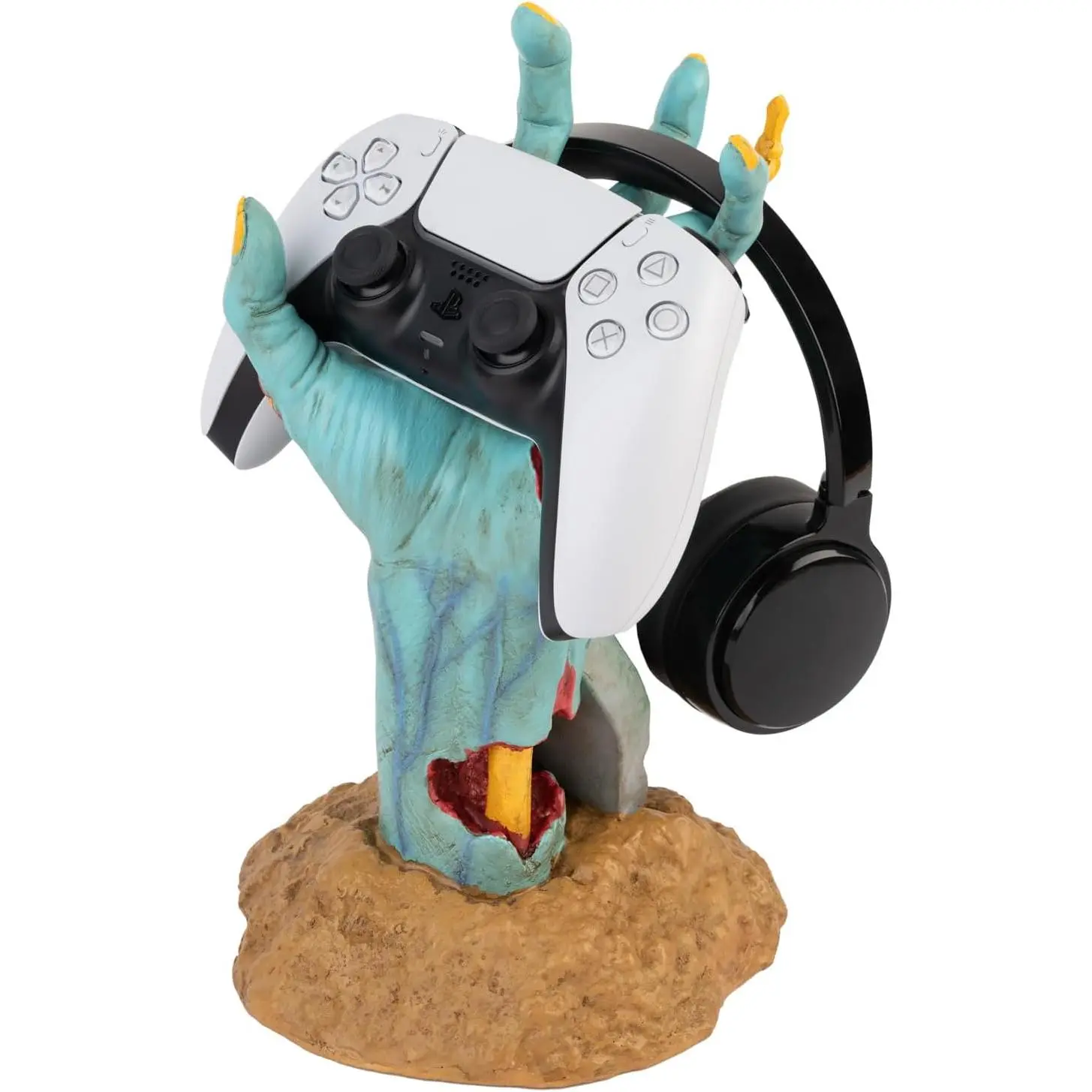 Gaming Controller Holder One More Life | Controller Holder Figure | Headphone Stand & Controller | Gaming Accessories for Desk | Gamer Gifts |  Decorations