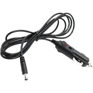 12V Car Charger Adapter, Car Cigarette Lighter Male Plug to DC Connector, Power Cable Compatible with Neck Back Massage Cushions/Portable DVD Players/Cars Refrigerators/Cameras (1PC)