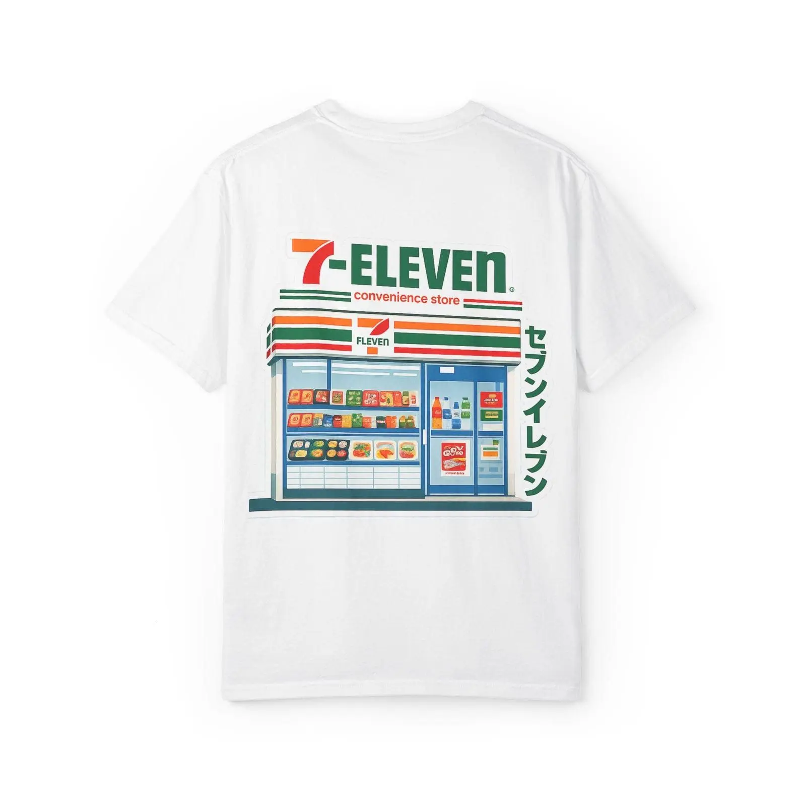 [Sale Up To 60%] 7-eleven Convenience Store T-shirt, Retro Japanese Storefront Tee, Konbini, Anime Shirt