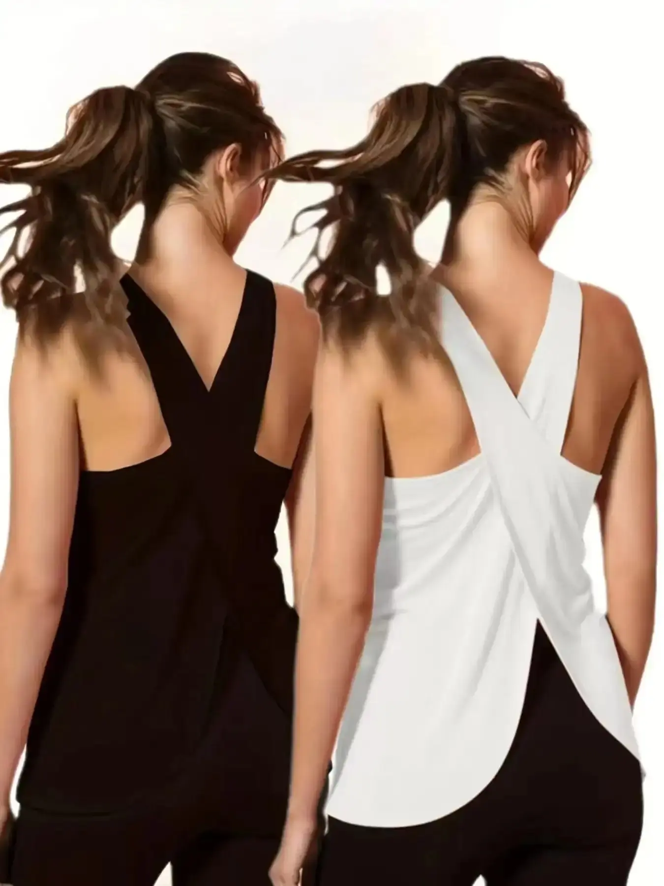 Chic 2-Piece Pack for High-Elasticity Quick-Dry Women's Workout Tank Tops, Sports Active Activewear Clothes, Breathable Yoga Fitness for Gym, Running, All-Season Wear, Pink, Comfortable Fit, Sleeveless Gym