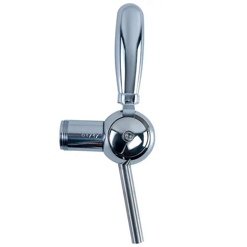 Euro Style 304 Stainless Steel or Gold Finish Lever Kitchen Tap, Hygienic Internal Surface, Easy-Pour Design, Rotary Valve, Multiple Thread Sizes (1-1/8"-18, 3/8"-16 UNC), Bar Faucet for Event & Kitchen Fixture Use