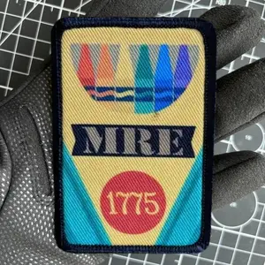 Crayon Eaters Marine Satirical Comic Patches Funny 1775 Printed Hook&Loop Patch Military Tactical Morale Badge Backpack Stickers