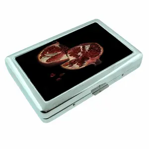 Art Illustration Pomegranates Metal Case Wallet