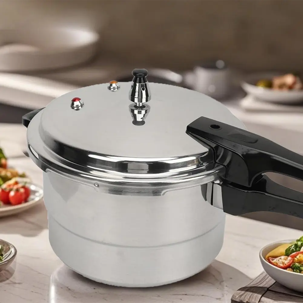 Stovetop Pressure Cooker - 5L Small Seamless Aluminum Alloy Cookware, Kitchenware, 1-Pot with Steaming Plate, 7kg, 70kpa Fast Pressure Cooking, Compatible with Induction and Regular Stoves, Pressure Pot