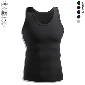 Men’s summer quick-dry sports tank top—breathable crew neck sleeveless vest for men, designed for fitness, running, marathons, and basketball. Keeps you cool in summer, with a simple, comfortable, clean, and tidy look.