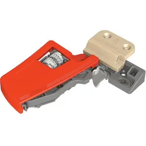 212 MAIN Blum BT51.7601.20 Movento Vertical Mount Locking Device - Left & Right Assembly, Orange, Self-Aligned Steel Base Security Lock