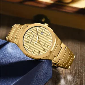 Men's Luminous Calendar Watch Waterproof Scratch-Resistant Business Cool Fashion Quartz  Trending Gift for Boyfriend Birthday Party Gift Daily Wear Cool Accessory