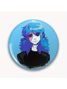 1Pc DIY Craft Buckle - 44mm (1.73 ") sally face Pin for bags, jackets and gifts, holiday gifts, party gifts