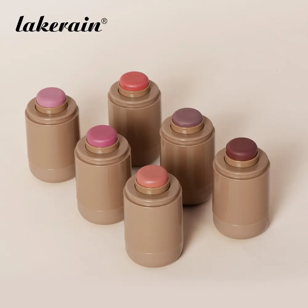 Cream Blush Stick - 6 Shades Lightweight Pocket Beauty Product, Multi-Purpose for Cheeks & Lips, Long-Lasting Smooth Texture, Natural Look Makeup, Beauty Products