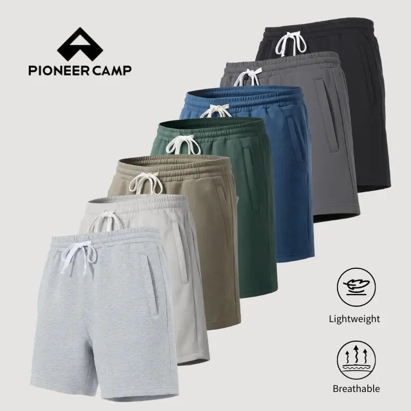 Pioneer Camp Sweat Shorts for Men 5 Inch Inseam Shorts Athletic Gym Workout Casual Cotton Shorts for Running Pajama Lounge