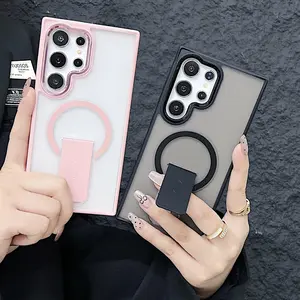 Anti-Drop Protective Phone Case Compatible with Samsung Galaxy S26/s25/s24/s23/ultras24plus, Magnetic Hidden Foldable Stand Holder Gift Protection Cover, Casing