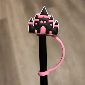 Princess Castle Straw Cover Topper Tumbler Accessories Charm