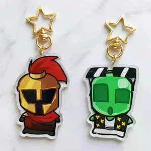 Searching for a real world exists (SFAWTDE) Minecraft ARG Keychain - AveryTheMayo & Derlord Charms! Cute Keyring Accessory, Fun Charm For Backpack Or Purse | High Quality and Customer Favorite Items