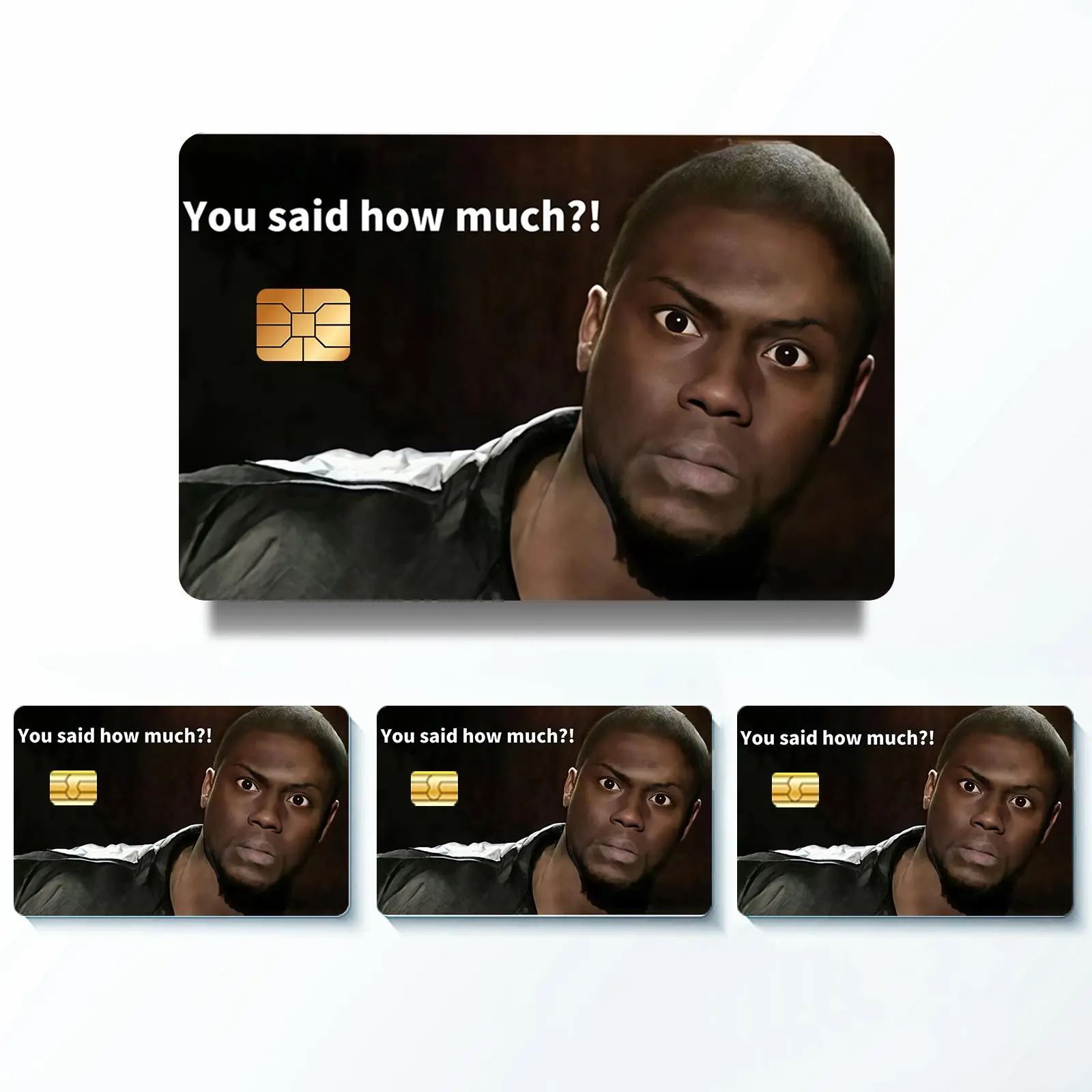 Credit Card Skin Sticker, 4 Counts/set Ultra-thin Waterproof & Scratch Resistant Credit Card Skin Sticker, Customized Personalized Bank Card Sticker, Durable Stickers for Adults, Customizable Stickers, Father's Day Gifts, Includes Sticker