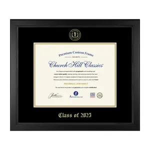 Gold Embossed Class of 2025 Diploma Frame - 8.5 x 11