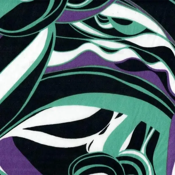 100% Polyester Pleated Abstract Print Knit Fabric, 58-59in Wide, Ideal for Apparel Sewing & Soft Furnishings Projects