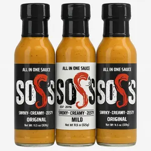 SOSS - 3 Pack Flavor Sauce Bundle Hot