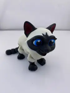 Siamese Cat Articulated Figurine Decoration