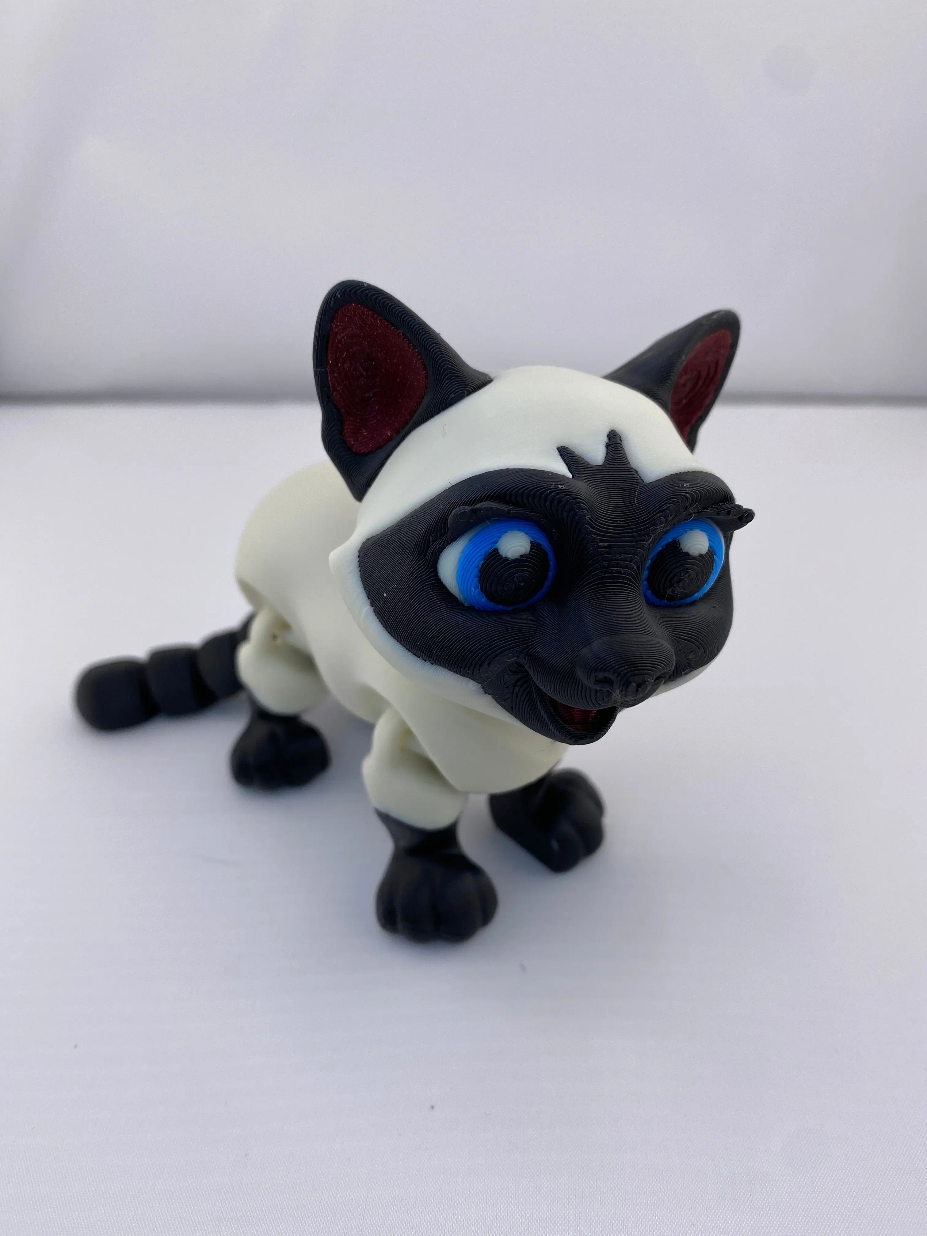 Siamese Cat Articulated Figurine Decoration