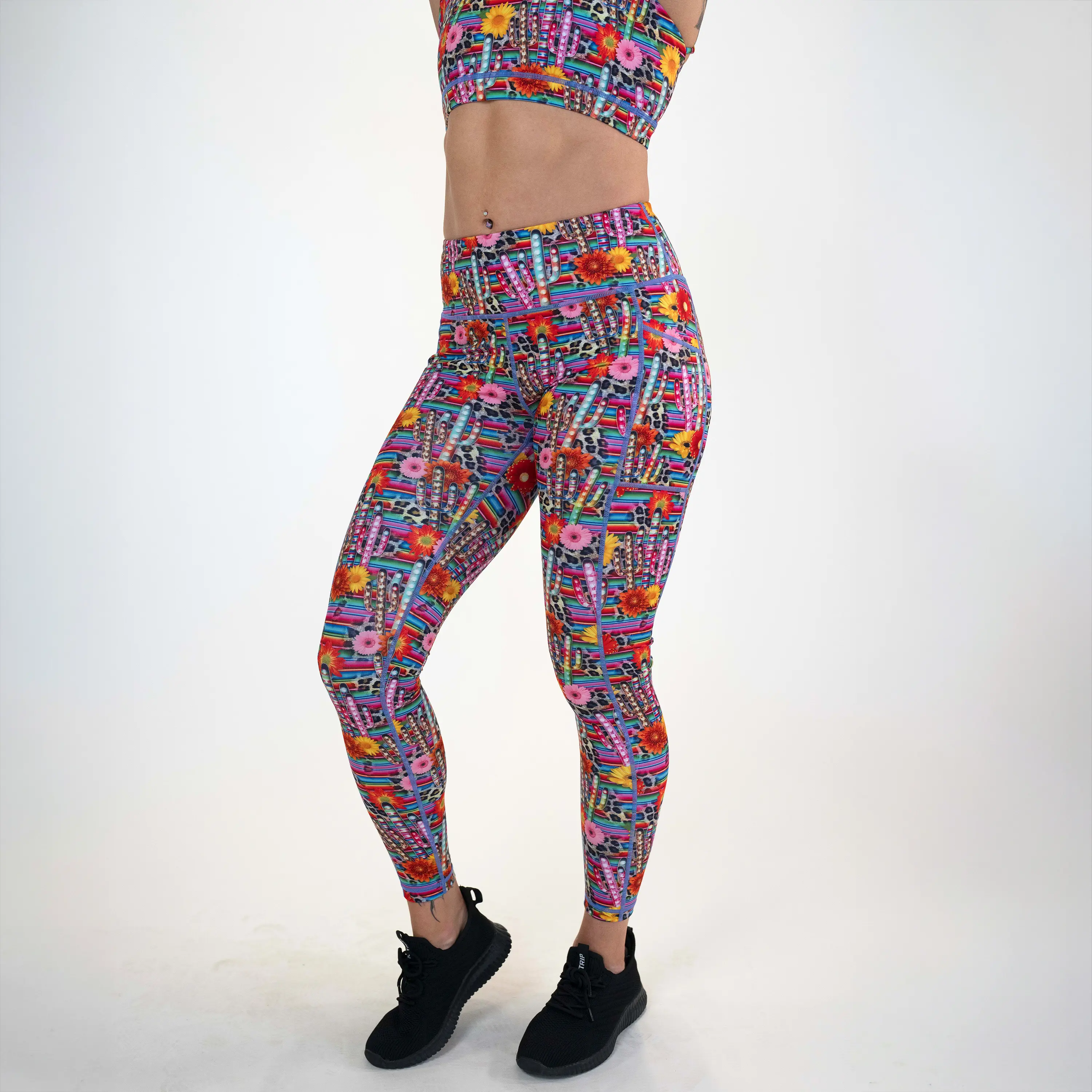 CVG Wild West Leggings High Waisted Stretch Spandex Stretchy Thigh Slimmer, Traditional, Leggings Pockets, Training Leggings, Stretchy Soft Leggings