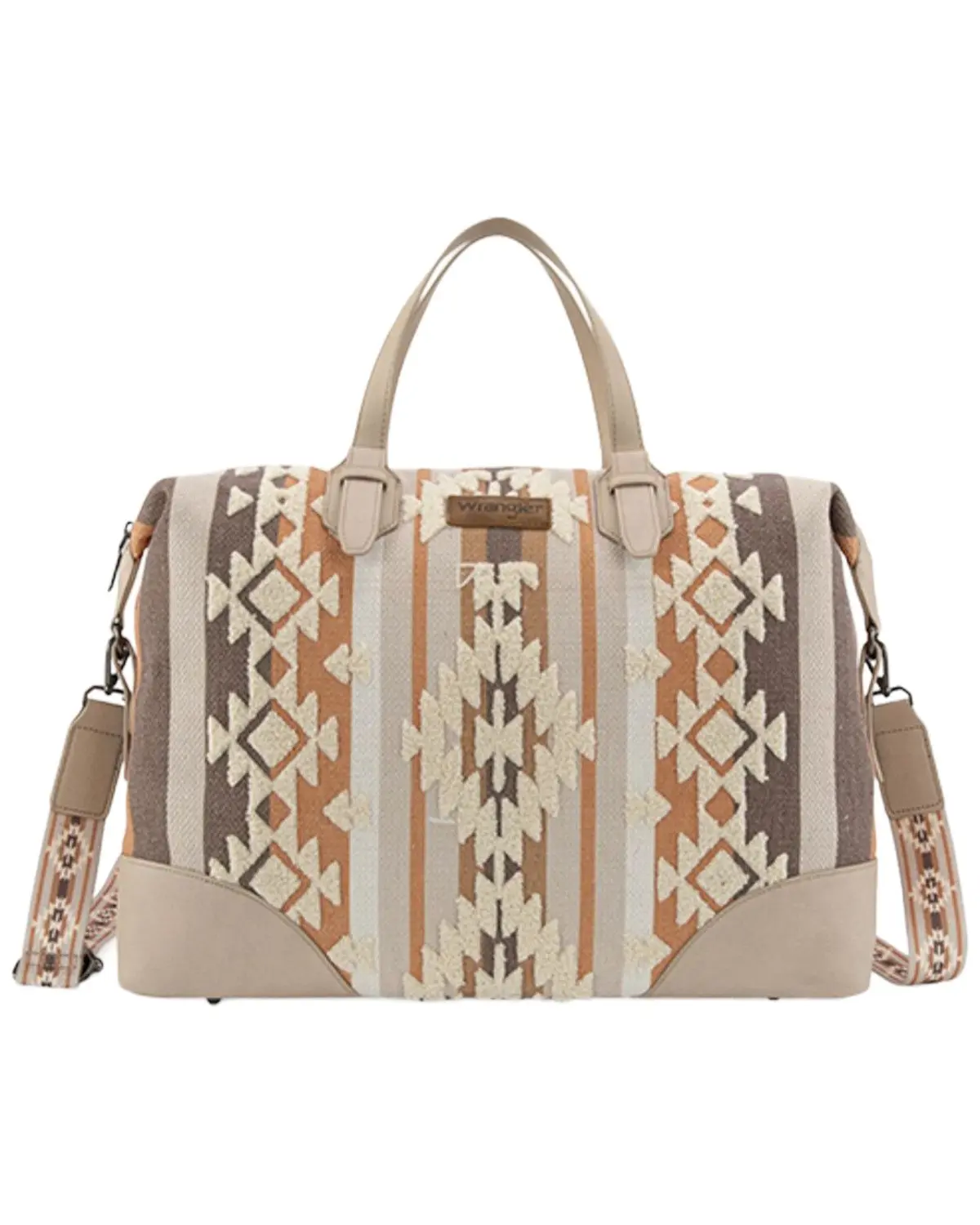 Wrangler Women's Women'S Sherpa Southwestern Print Canvas Duffle Bag - Wg313-5110Tn