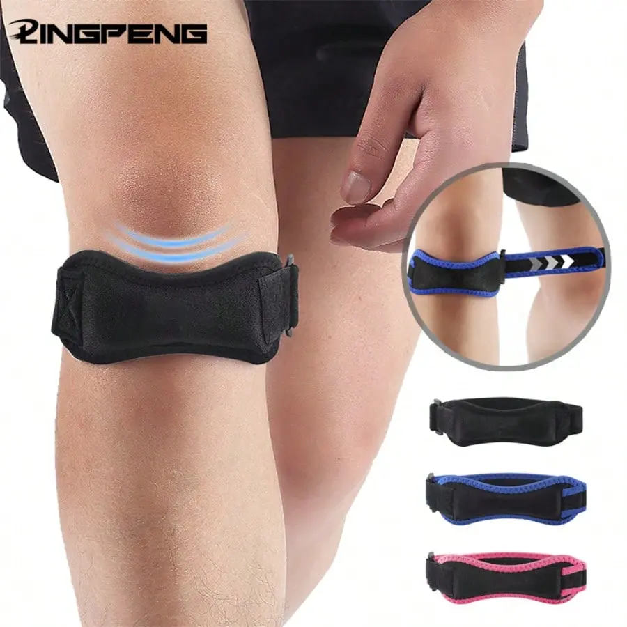 Adjustable Patellar Knee Strap, Patellar Knee Brace, Breathable Material, Comfortable Fit for Sports Activities, Ideal for All Seasons & Festivals