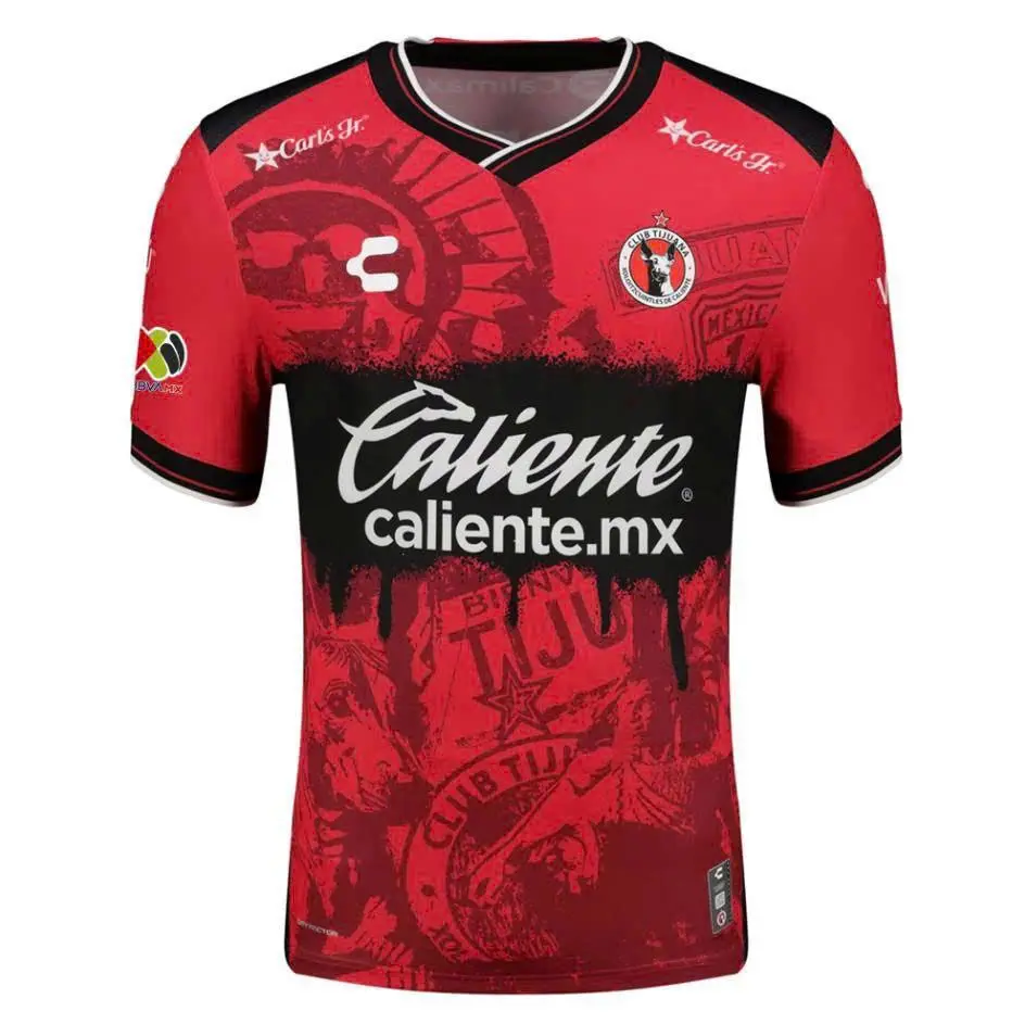 Charly Xolos De Tijuana Home Jersey 2025-2026 – Men's Liga MX Soccer Shirt, Red Football Fan Jersey, Match Day Apparel