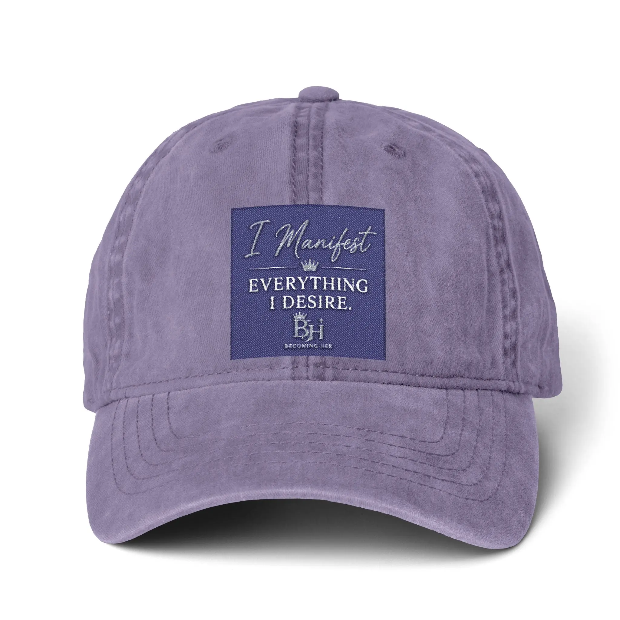Women's Pigment-Dyed Cap with Fashion Undervisor (Embroidery)