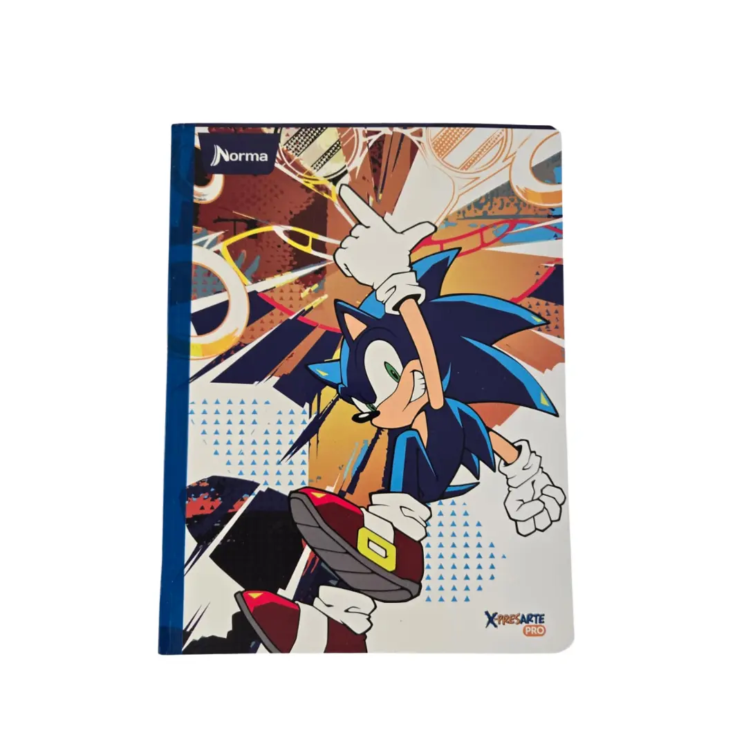 Composition Notebook for Boys with Stickers. NORMA - Sonic-Edition