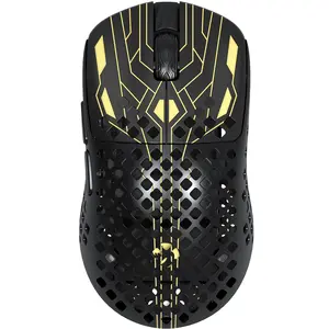 MAMBASNAKE M2 Carbon Fiber Wireless Gaming Mouse, 41g Ultralight, PixArt PAW3395PRO Sensor, Up to 40000 DPI, 100M Clicks Mouse Switches, 2.4G/BT/USB-C Wired, for PC/Xbox/PS/Mac