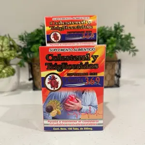 Antioxidants Colesterol y Triglicéridos Suplemento Alimenticio con Omega 3 6 9 100 Tabs de 500mg