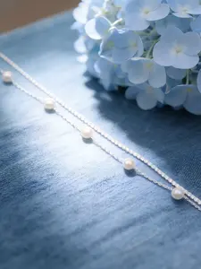 1PC Dainty Pearl Layered Silver Bracelet | 2026 Graduation Gift for Besties, Bridesmaid Favors, Anniversaries & European Summer Holiday Must‑Have Stackable Luxury Wrist Jewelry for Women