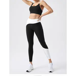 INGOR Eco-Conscious Recycled Fabric Yoga Set with Chest Pad Compatible Slimming Outdoor Running Fitness Suit Women's Long Sleeve Crop Top Leggings Workout_errno pants versatile