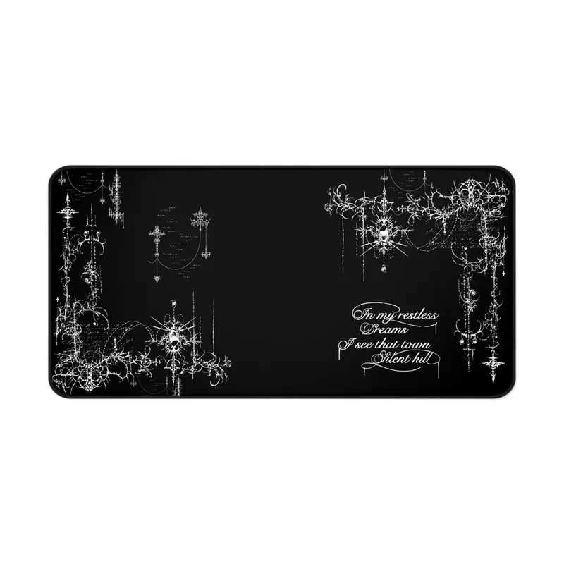 Gothic Castle Vampire Cybersigilism Desk Mat, Anime Mouse Pad