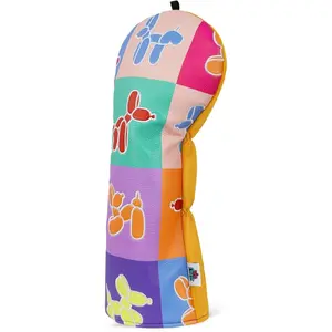 Big Crazy Balloon Dog Driver Headcover - Premium PU Leather Golf Head Covers - Pop Art Stylish Design Golf Club Head Covers - Golf Clubs Protector