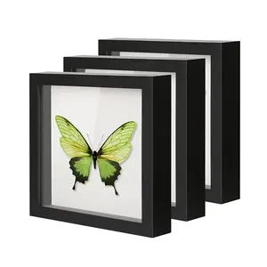 Shadow Box Photo Frame, 1 Box Hollow Out Display Box, Wall Hanging & Tabletop Display Box for DIY, Birthday Gift, Wedding, Anniversary, Graduation, Decor