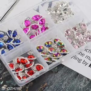 60 pcs Planet Charm for Nails art designer (includes magenta color)