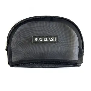 Nylon Mesh Makeup Bag Organizer, Half-Transparent Cosmetic Storage Pouch, Gift Bag Supplier for Domestic & International E-Commerce