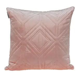 Parkland Collection PILL21320P Reta Transitional Pink Square Throw Pillow