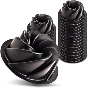 Bakeable Plastic Mini Swirl Cake Pan, Baking Pan With Silicone