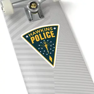 Hawkins Police Patch Sticker Kiss-Cut Sticker | Vinyl Police Emblem