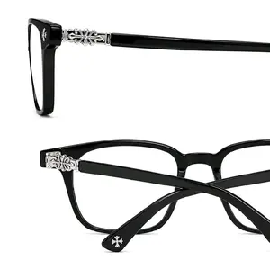 Unisex Eyeglass Frames, Black or Clear Color Options