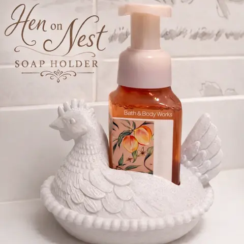 Hen on a Nest Hand Soap Holder
