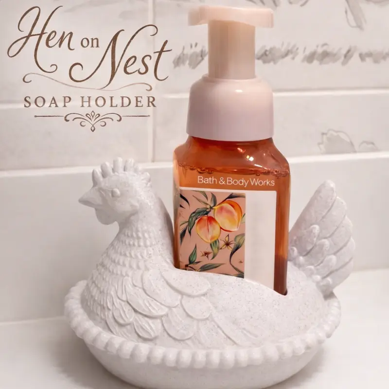 Hen on a Nest Hand Soap Holder
