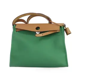 Pre-owned HERMÈS Hermes Green HERBAG31 x Engraved 31*10*25cm th36037061