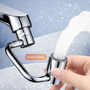 1440° Rotatable Faucet Aerator Extension for Toddlers, Dual Sprayer Mode Bathroom & Kitchen Faucet Attachment, Tap Head Replacement for Smart Face Washing