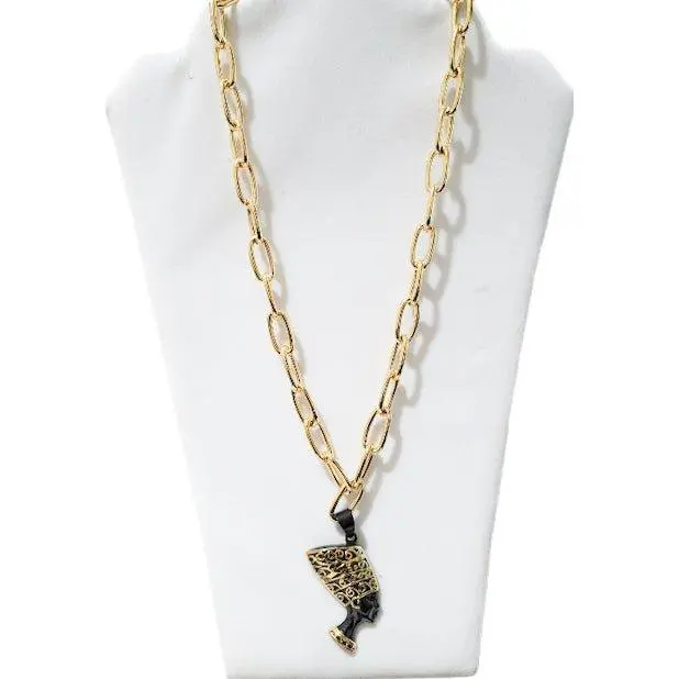 Cleopatra Gold Chain link Necklace