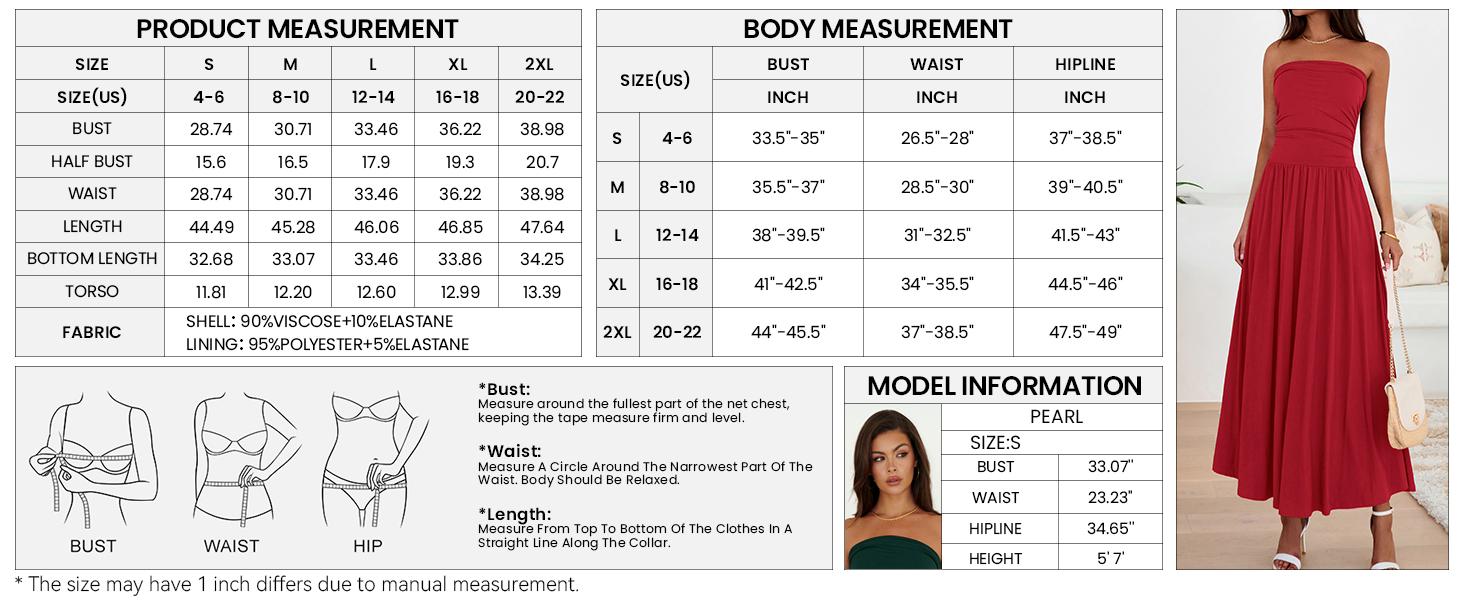 BTFBM Women Strapless Tube Top Dress Summer 2026 Sleeveless Ruched Flowy Cocktail Wedding Guest Maxi Dresses with Pocket