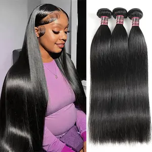 Uwigs Human Hair Bundles (Bundles of Human Hair), Natural Color Straight/Body Wave Bulk Extensions, 1/3/4 Packs (100g/Piece) Quick Weave, TikTokShopBlackFriday